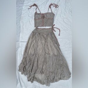 Free People Bellamy Maxi Set